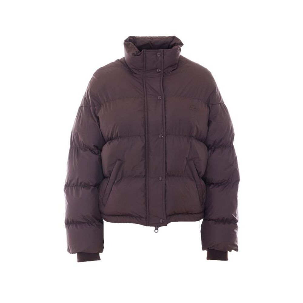 Courreges Women Cropped Puffer Down Jacket With Logo